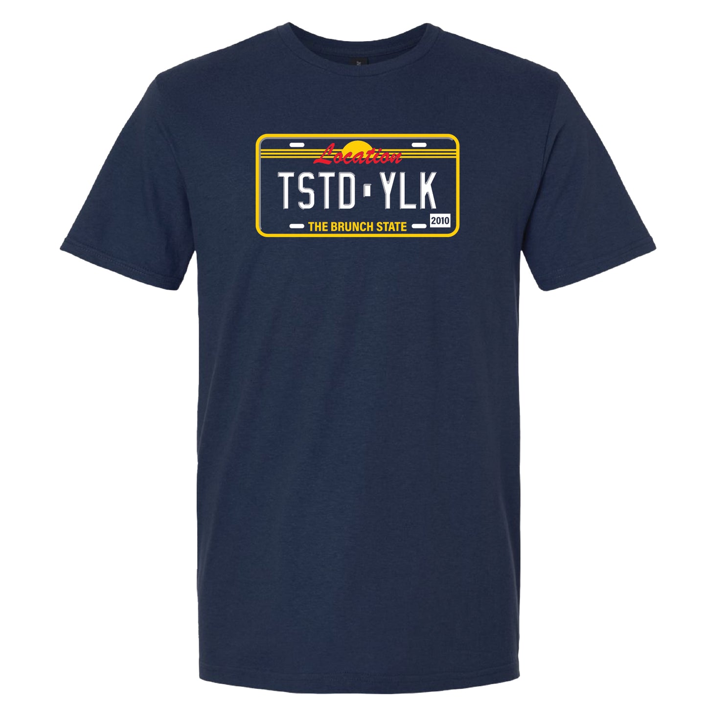 License Plate Tees - 50 Qty Minimum - Customized With Your Location