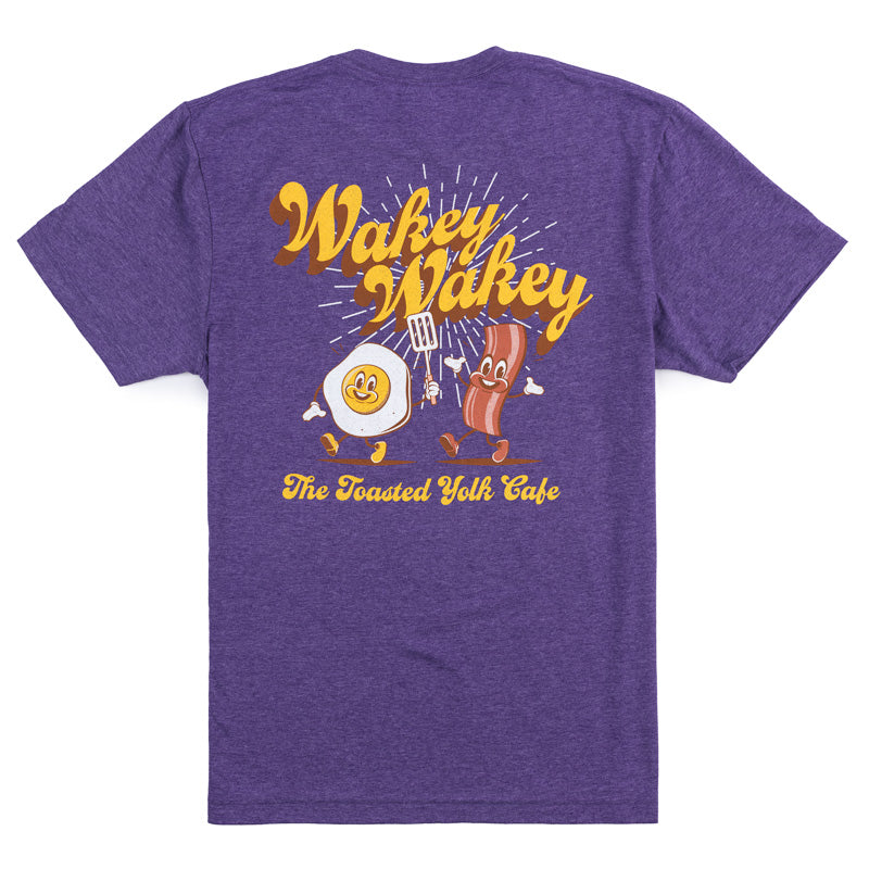 Wakey Wakey Tee - Heather Purple