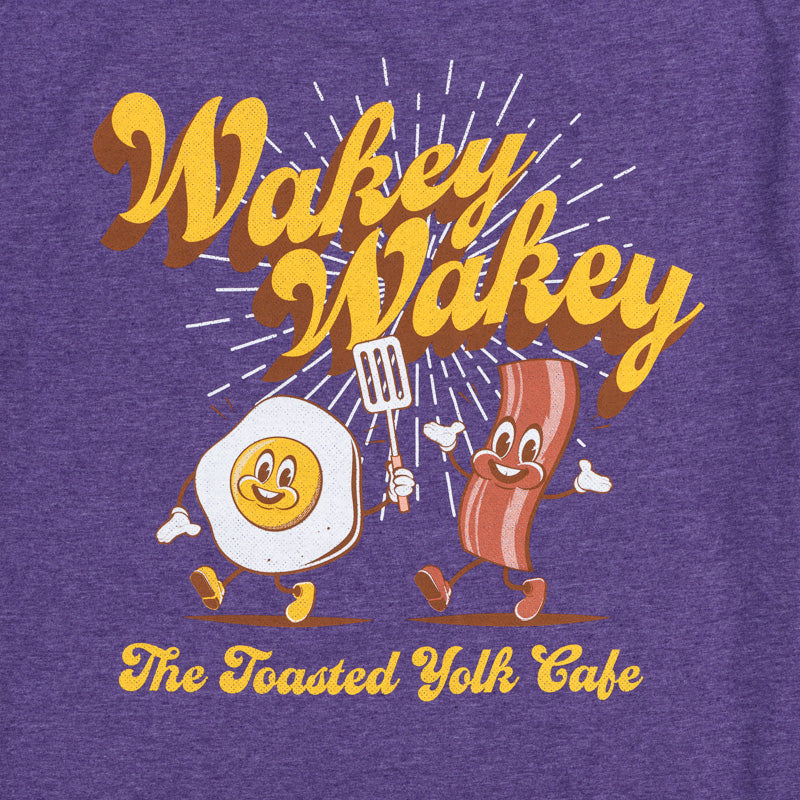 Wakey Wakey Tee - Heather Purple