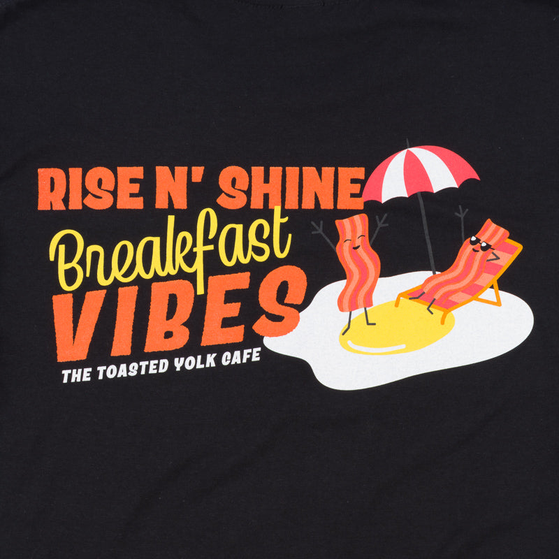 Breakfast Vibes Tee - Black