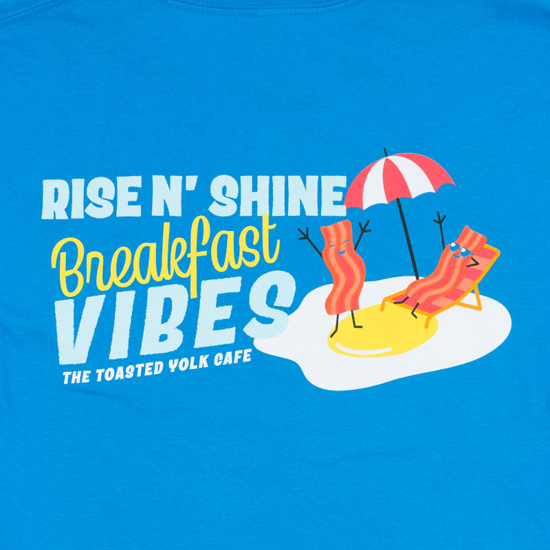 Breakfast Vibes Tee - Sapphire