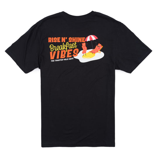 Breakfast Vibes Tee - Black