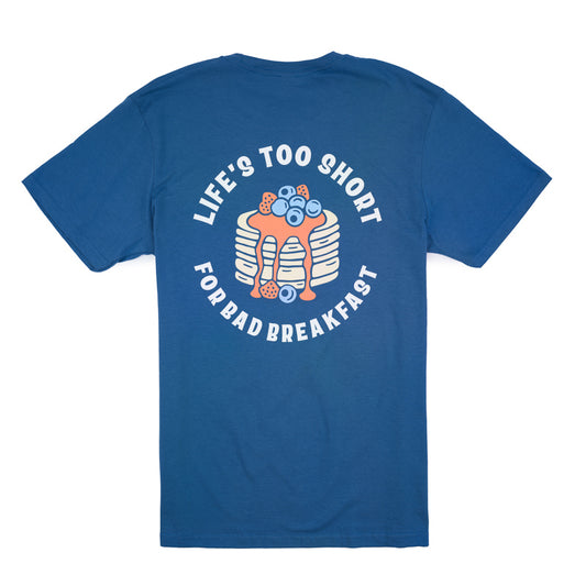 Life's Too Short Tee - Indigo Blue