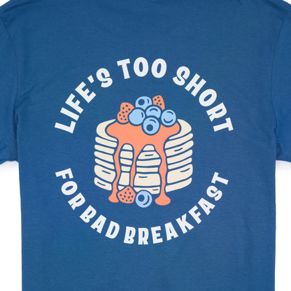 Life's Too Short Tee - Indigo Blue