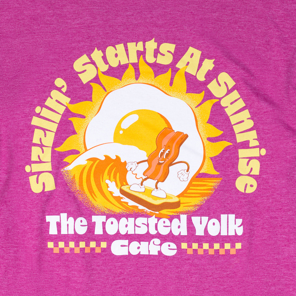 Sizzlin' Sunrise Tee - Heather Berry